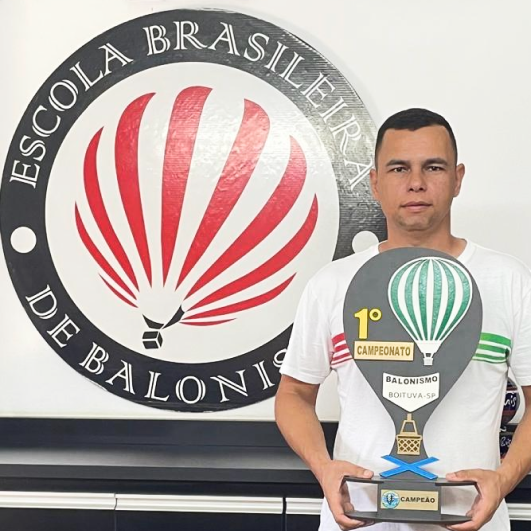 Warley Macedo campeão do 1º Campeonato Boituvense de Balonismo